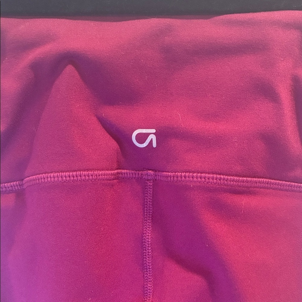 GAP Fit Purple Leggings with Striped Hem Size XS - Picture 4 of 4